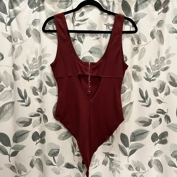 Burgundy Body Suit - Picture 2 of 2